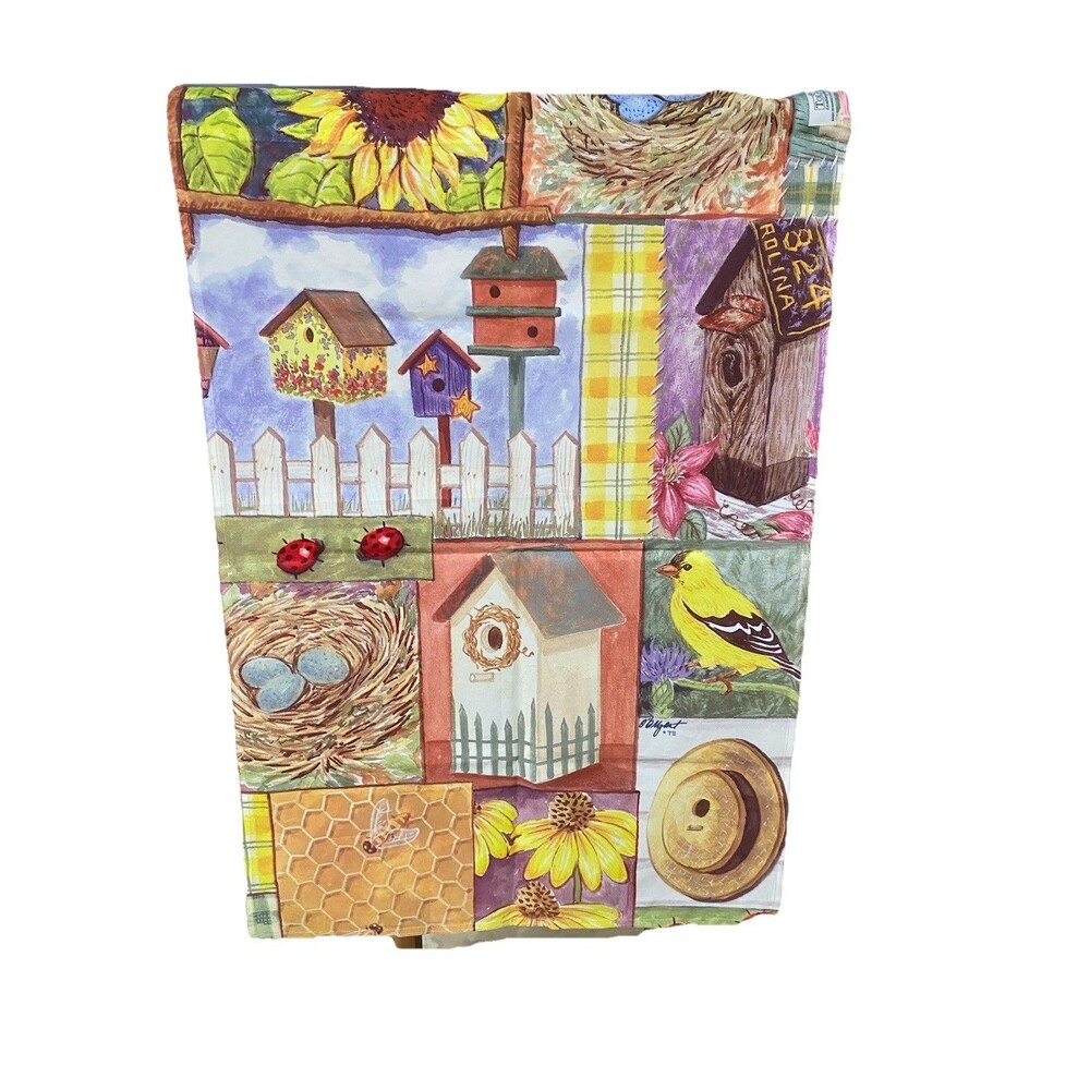 Toland Floral & Garden Birdhouse Sunflower Polyester Yard Flag  Made in USA
